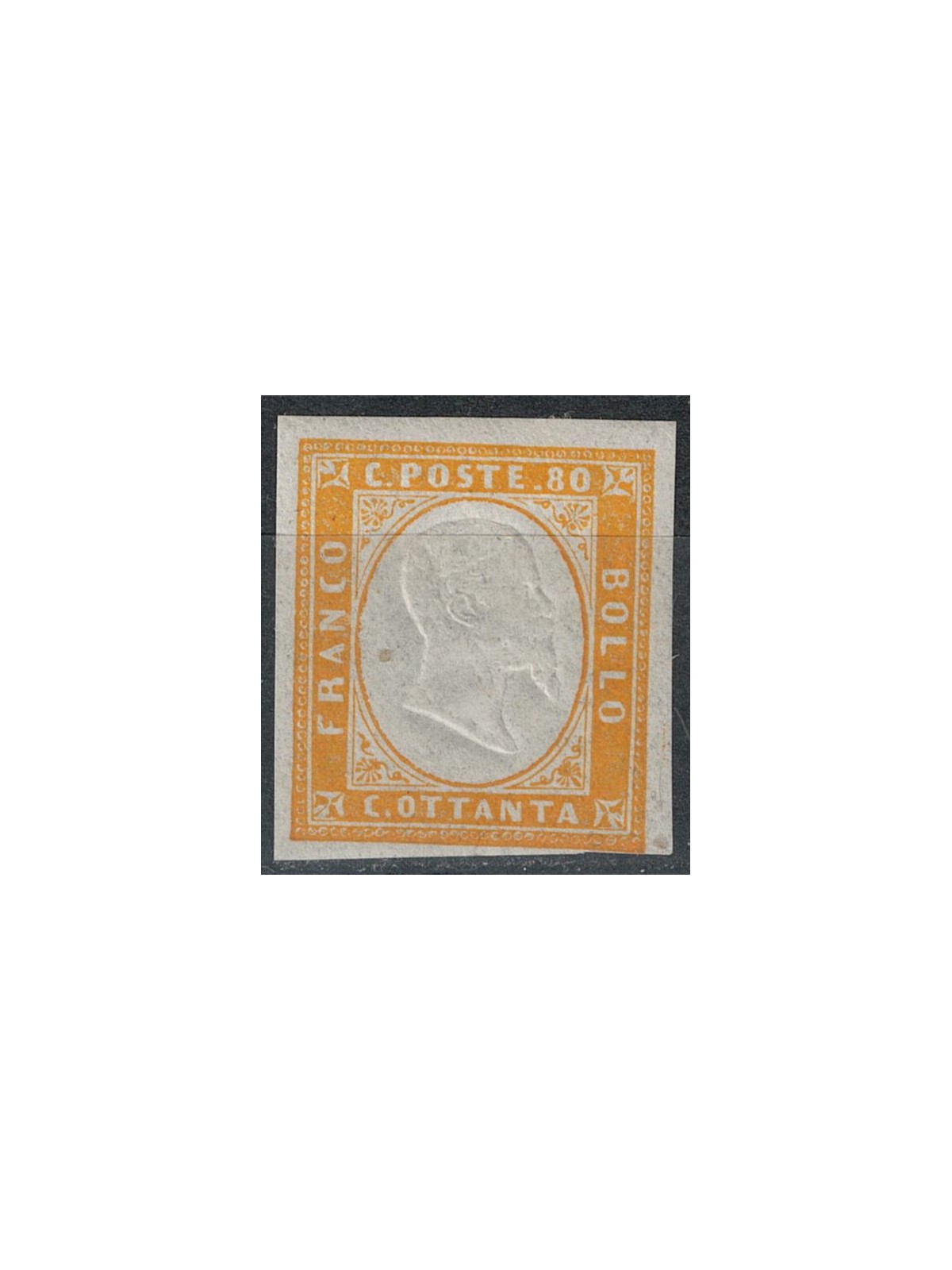 ITALY KINGDOM 1861 Matraire (80c orange) MNH**