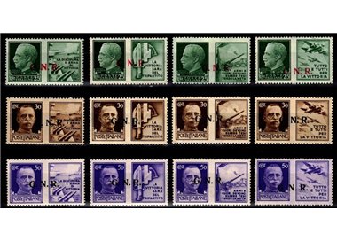 ITALY RSI 1944 War propaganda GNR (Brescia 2nd type) 12v MNH** ©