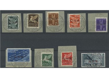 ITALY RSI 1943 Airmail (Verona) 9v us ©