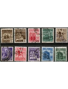 ITALY RSI 1944-45 Destroyed Monuments 10v us
