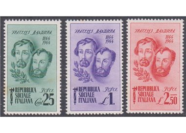 ITALY RSI 1944 Brothers Flag 3v MH*