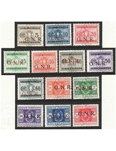 ITALY RSI 1943 Postage Due GNR (Verona) 13v us ©