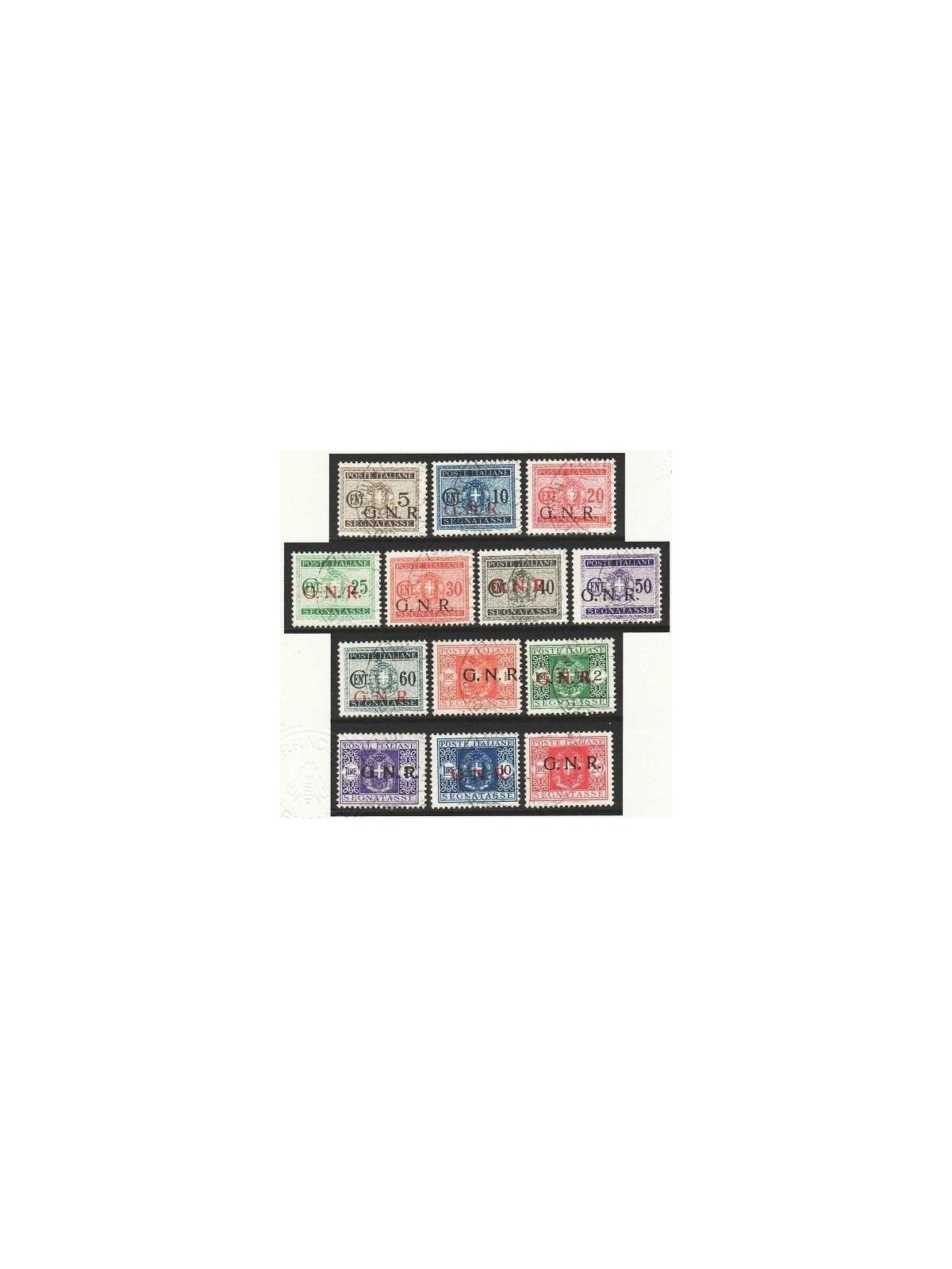 ITALY RSI 1943 Postage Due GNR (Verona) 13v us ©