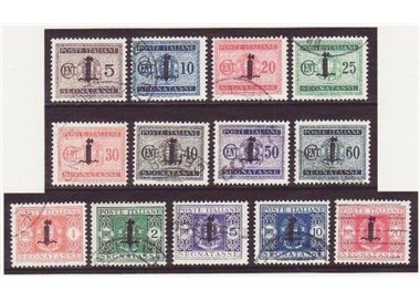 ITALY RSI 1944 Postage due bundle 13v us