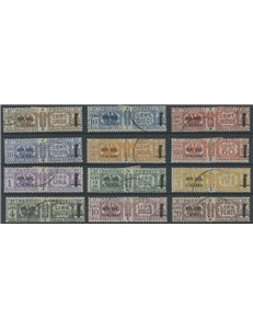 ITALY RSI 1944 Postal Parcels 12v us