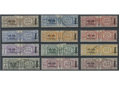 ITALY RSI 1944 Postal Parcels 12v us