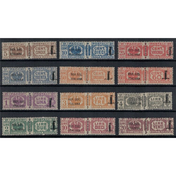 ITALY RSI 1944 Postal Parcels 12v MH*