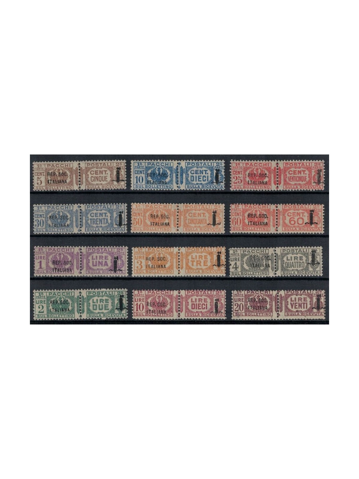 ITALIA RSI 1944 Pacchi postali 12v MH*