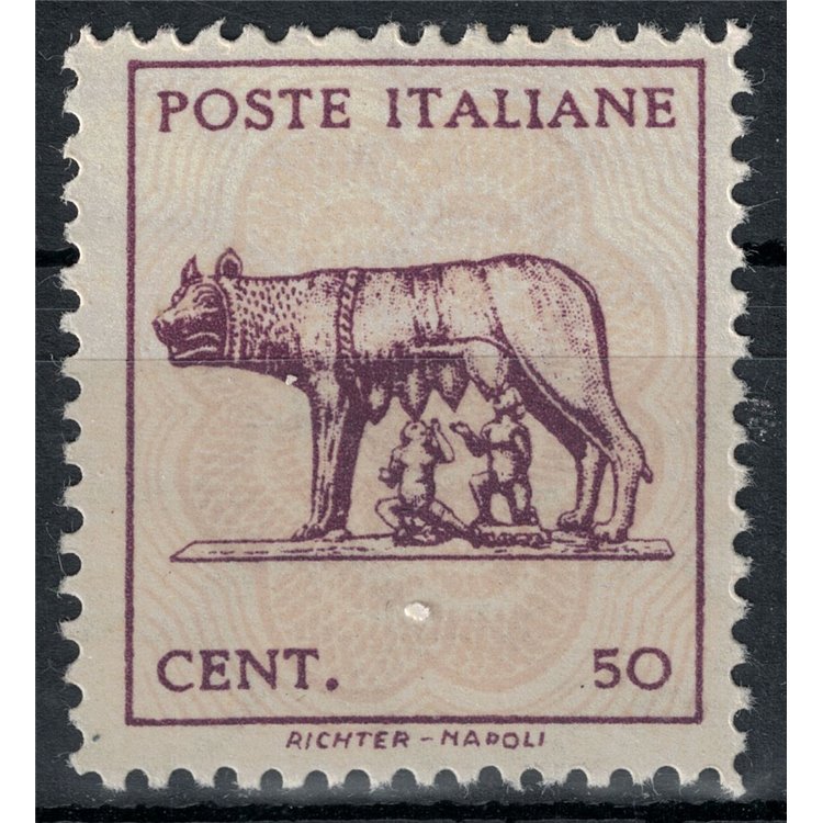 ITALY LIEUTENANCY 1944 Capitoline Wolf (hexagon watermark) MH*