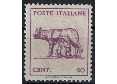 ITALY LIEUTENANCY 1944 Capitoline Wolf (without watermark) MH*