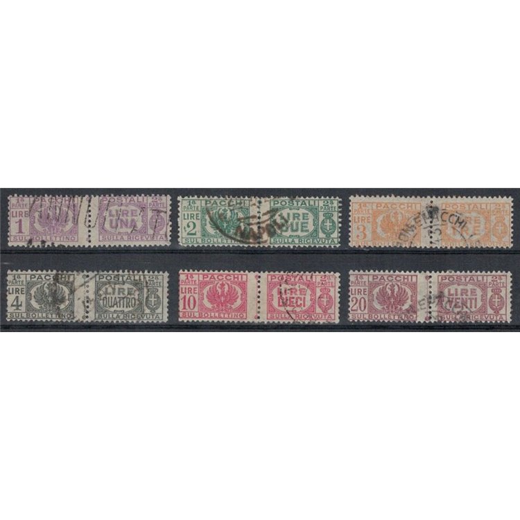 ITALY LIEUTENANCY 1946 Postal Parcels 6v us