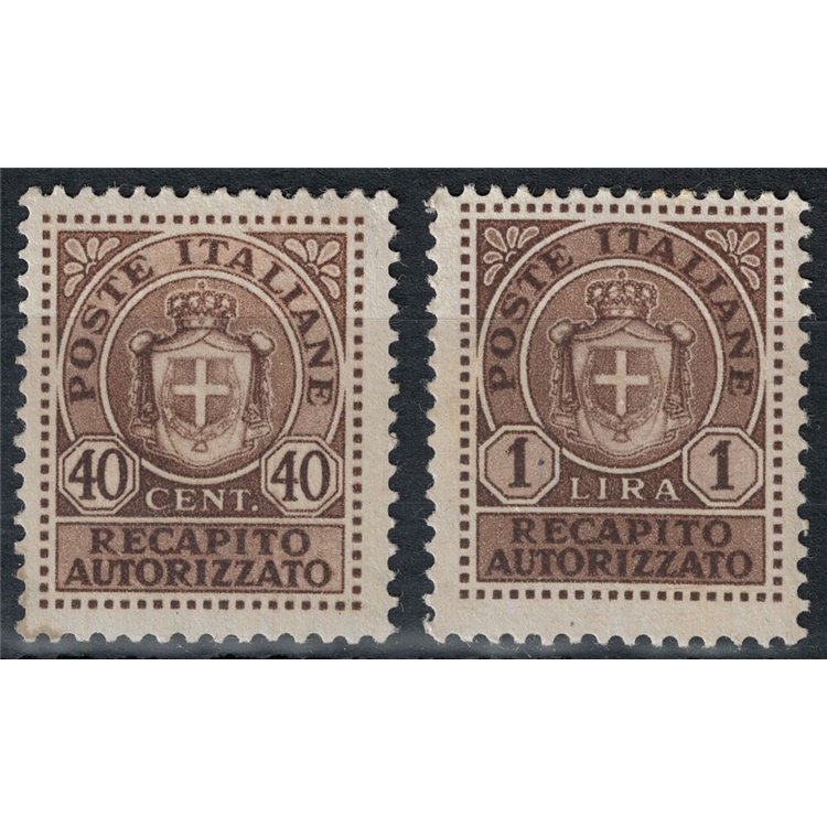 ITALY LIEUTENANCY 1945 Authorized delivery 2v MH*