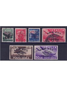 TRIESTE A 1948 Philatelic Conference 6v us