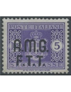 TRIESTE A 1947 Postage Due £5 without watermark MH*