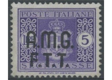 TRIESTE A 1947 Postage Due £5 without watermark MH*