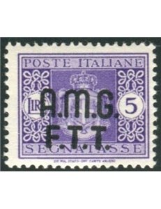 TRIESTE A 1947 Postage Due 5£ without watermark MNH**