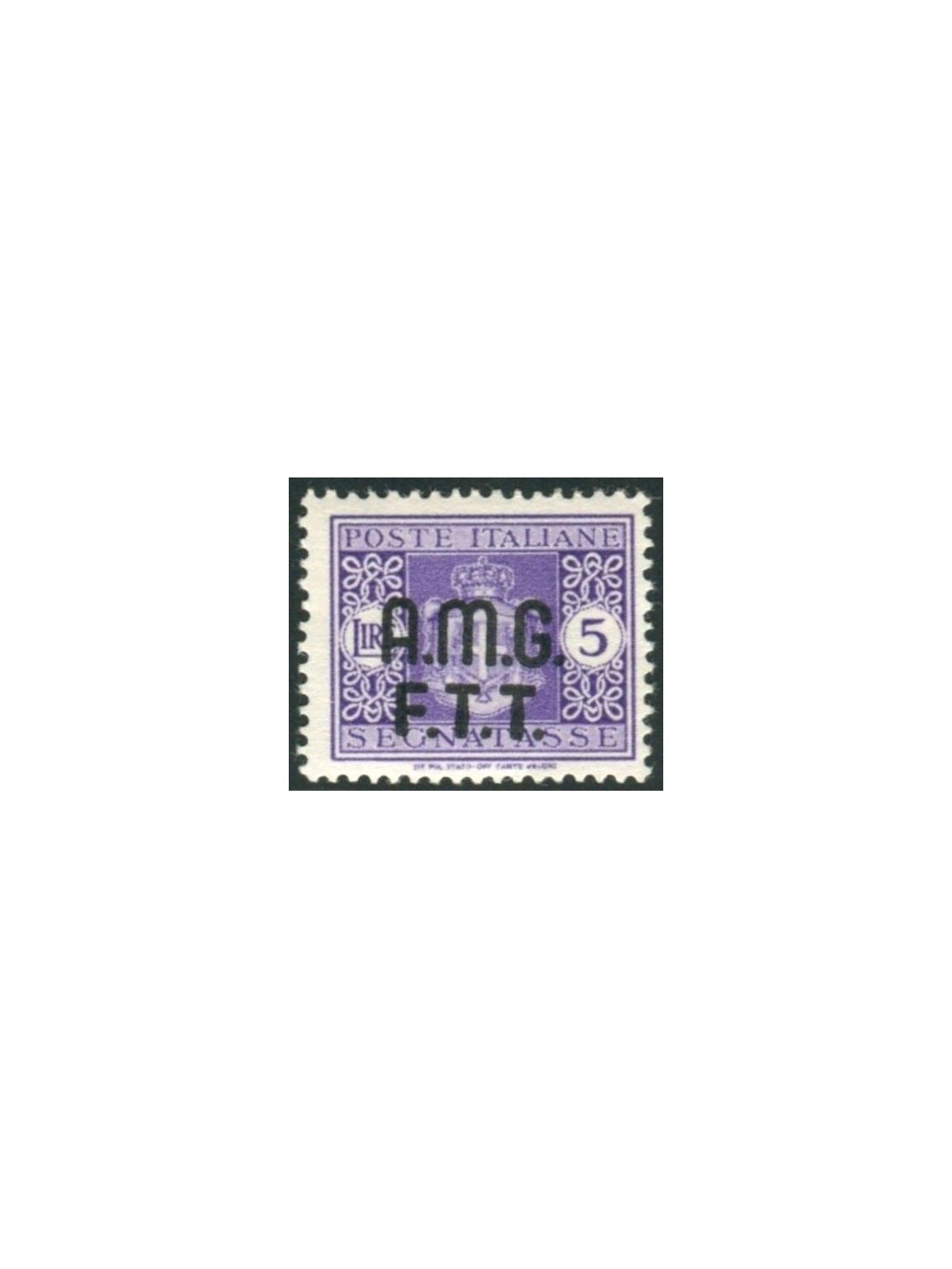 TRIESTE A 1947 Postage Due 5£ without watermark MNH**