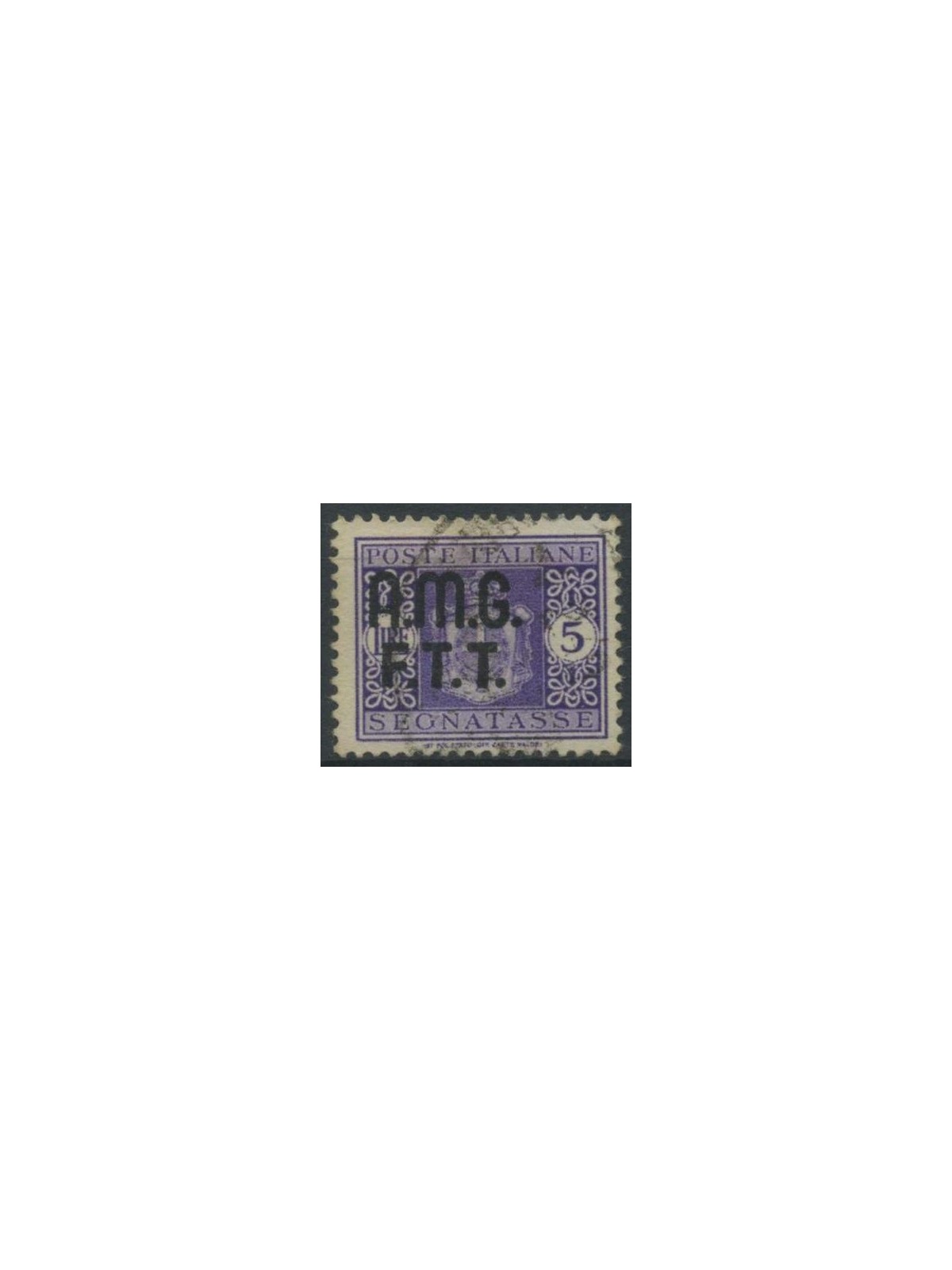 TRIESTE A 1947 Postage due 5£ without watermark us