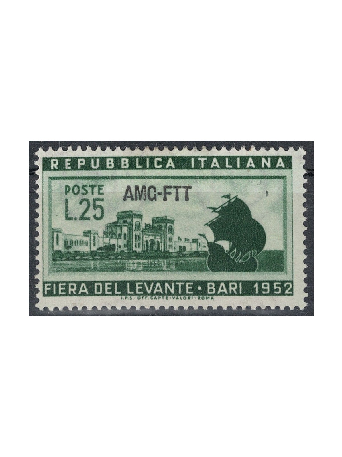 TRIESTE AT 1952 Fiera del Levante MNH**
