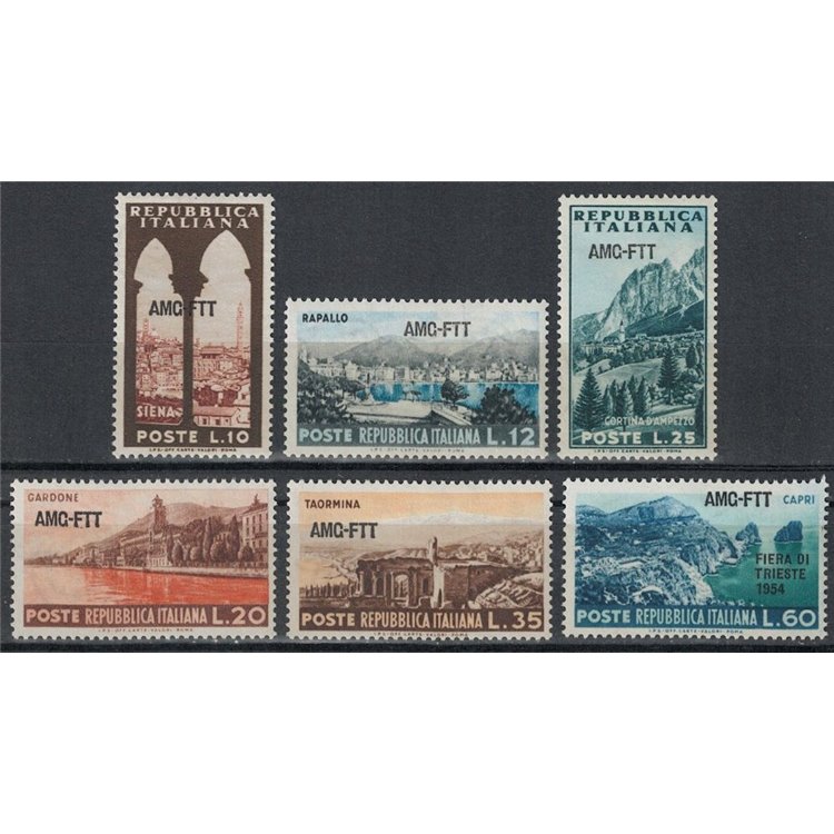 TRIESTE A 1954 Propaganda turistica 6v MNH**