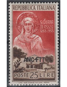 TRIESTE A 1953 Saint Clare of Assisi MNH**