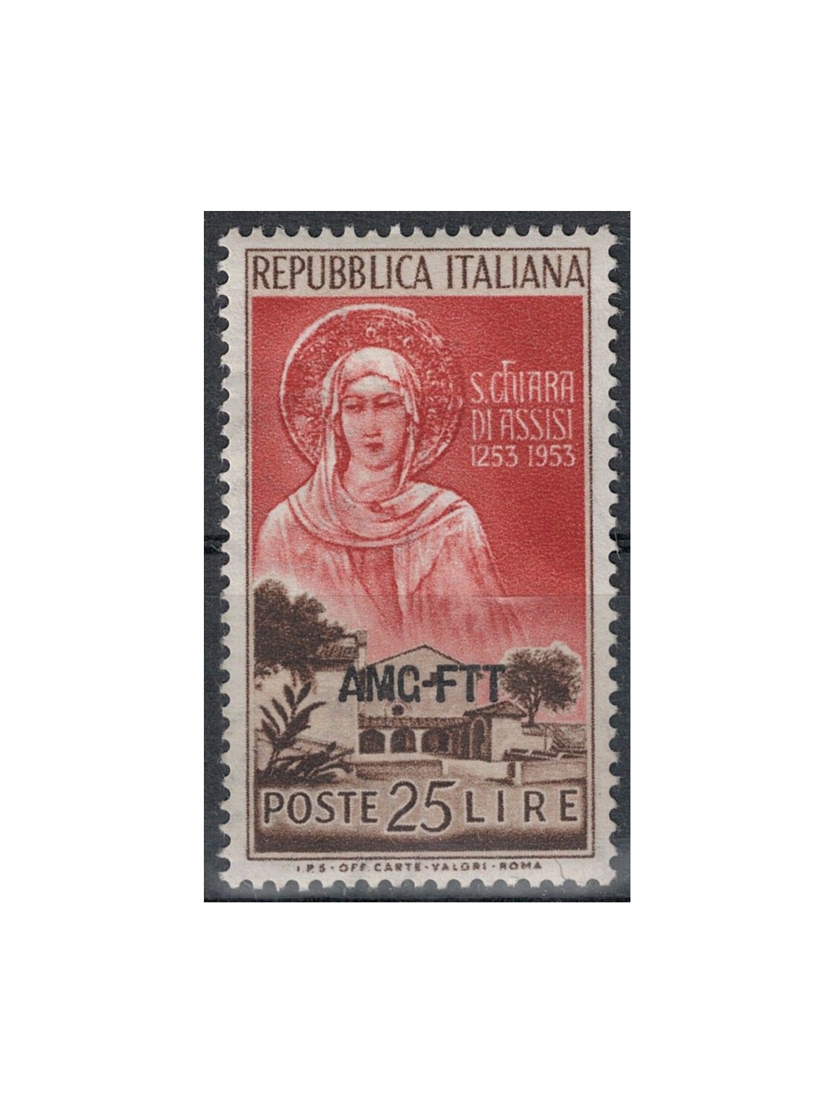 TRIESTE A 1953 Saint Clare of Assisi MNH**