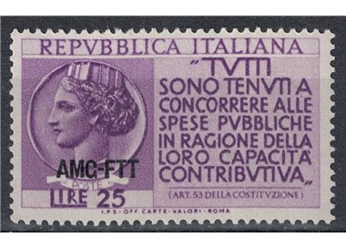 TRIESTE A 1954 Income Tax Return MNH**