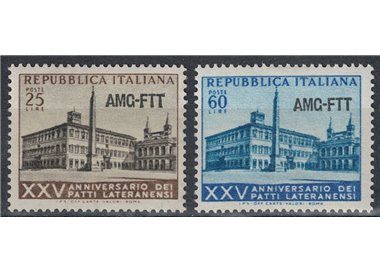 TRIESTE A 1954 Patti Lateranensi 2v MNH**