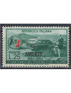 TRIESTE AT 1954 Italian Touring Club MNH**