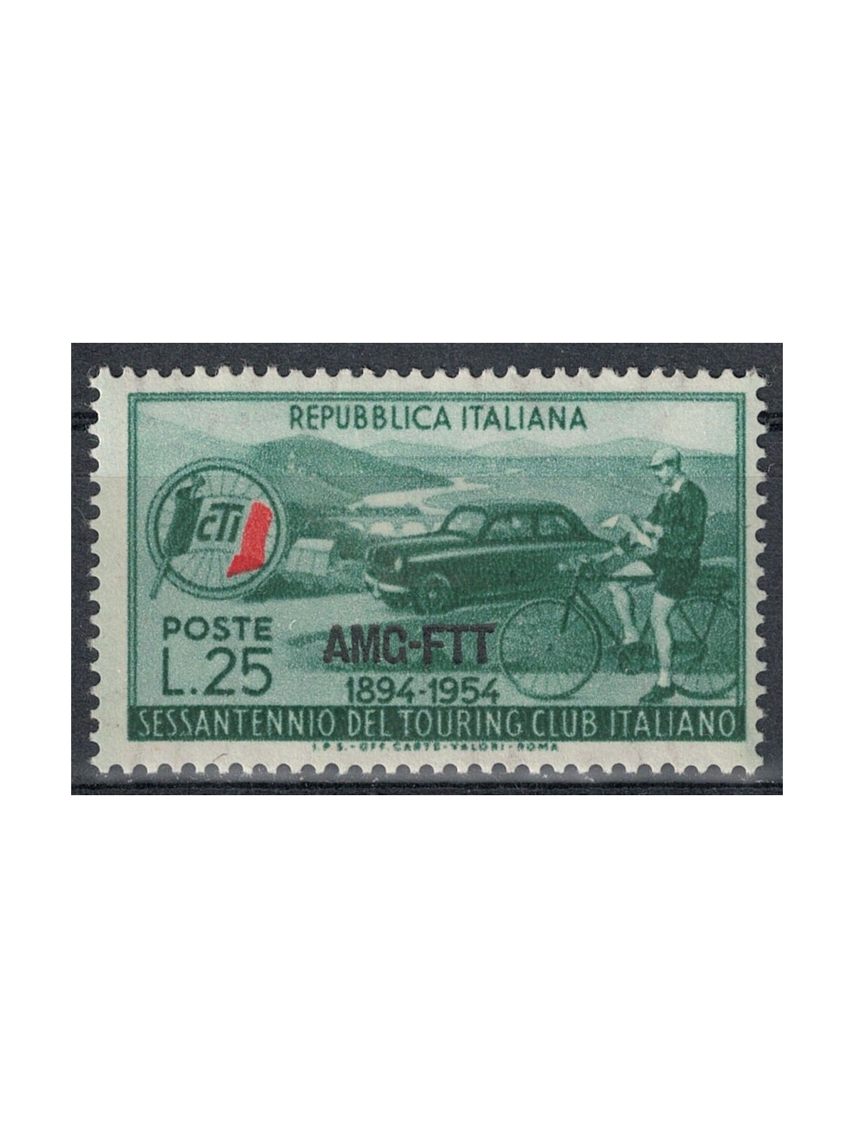 TRIESTE AT 1954 Italian Touring Club MNH**