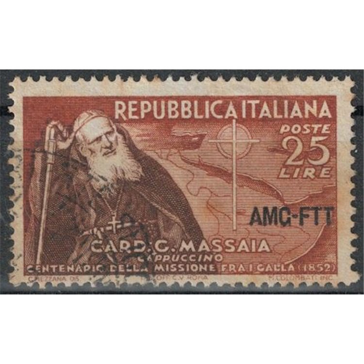 TRIESTE A 1952 Cardinale Guglielmo Massaia us