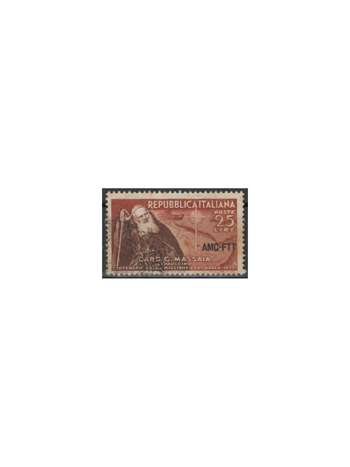 TRIESTE A 1952 Cardinale Guglielmo Massaia us