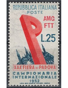TRIESTE A 1952 Fiera di Padova MH*
