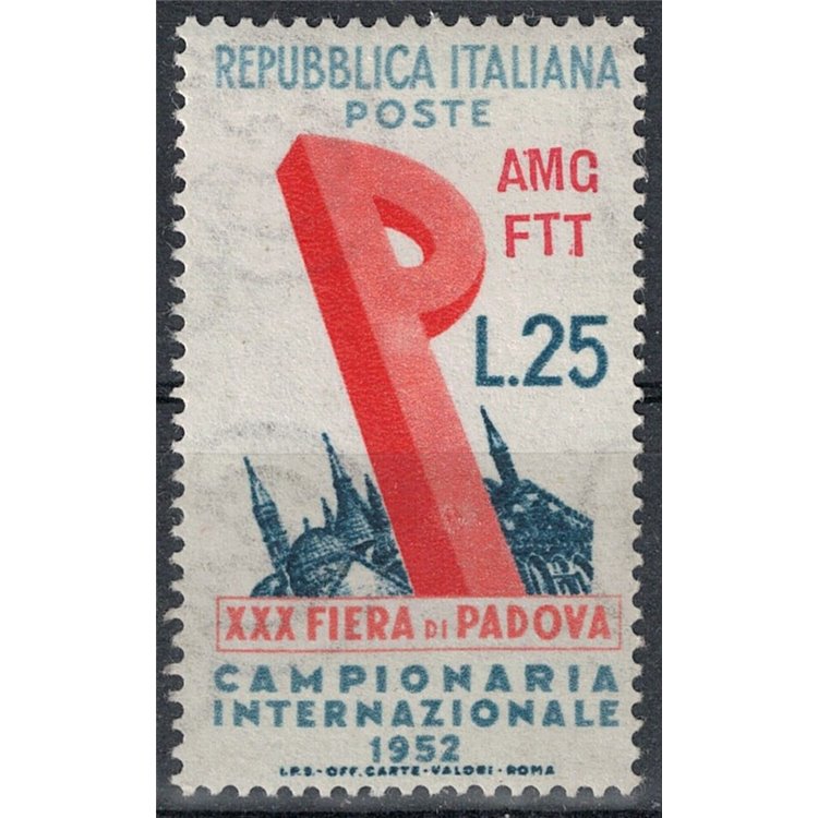 TRIESTE A 1952 Fiera di Padova MH*