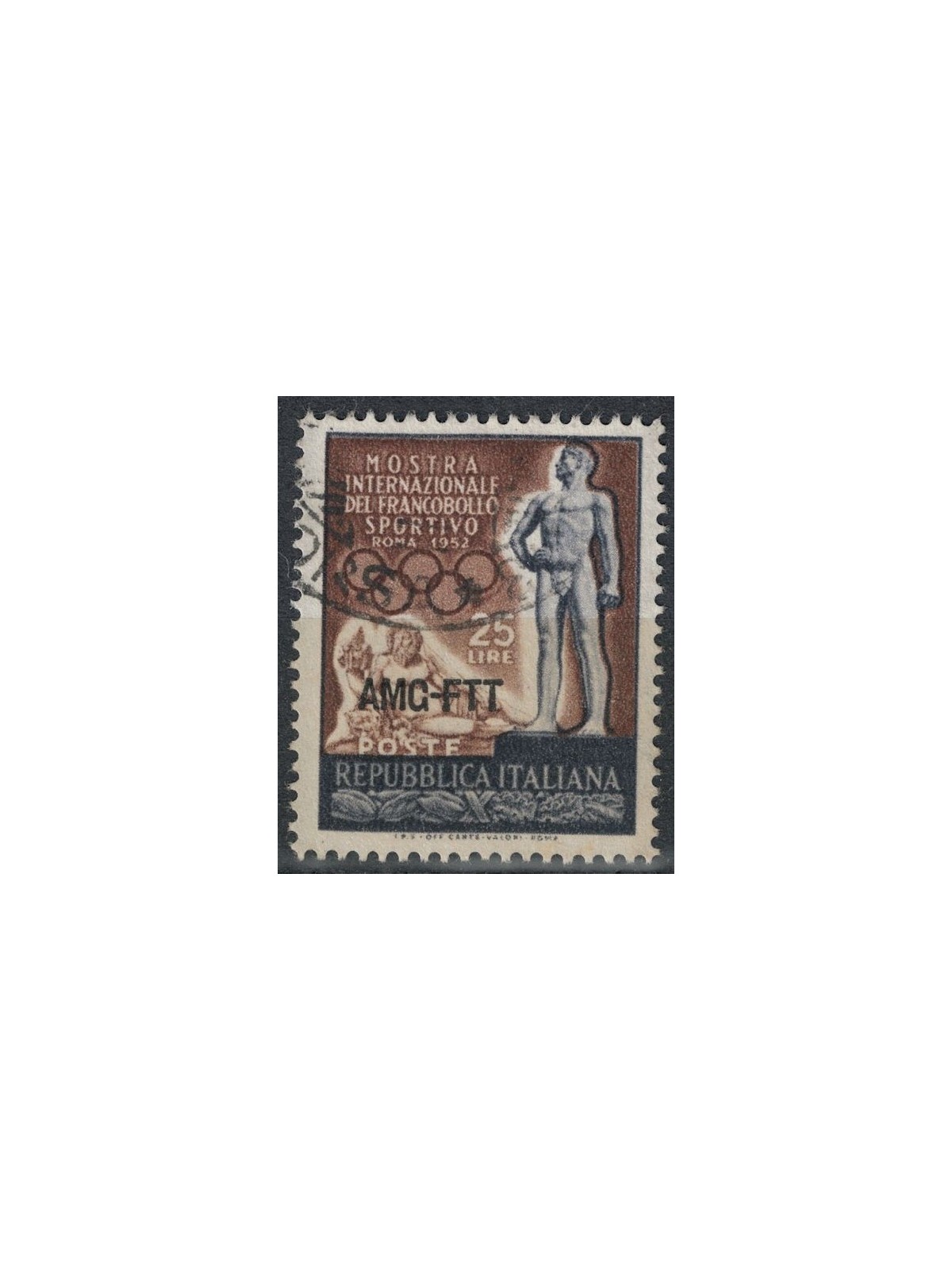 TRIESTE A 1952 Francobollo sportivo us
