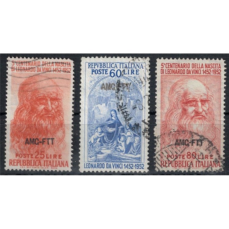 TRIESTE A 1952 Leonardo da Vinci 3v us