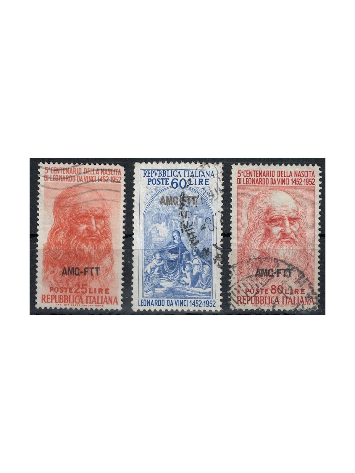 TRIESTE A 1952 Leonardo da Vinci 3v us