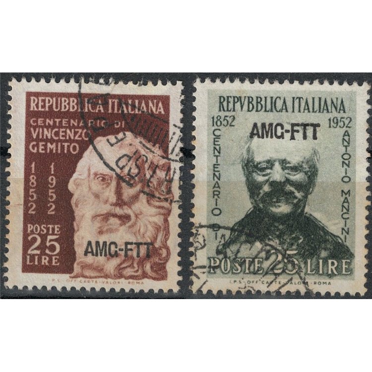 TRIESTE A 1952 Vincenzo Gemito and Antonio Mancini 2v us