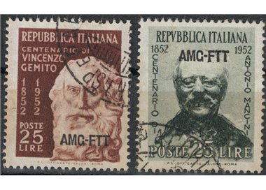 TRIESTE A 1952 Vincenzo Gemito and Antonio Mancini 2v us