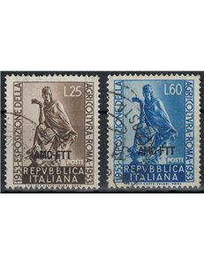 TRIESTE A 1953 Agricultural Exhibition 2v us