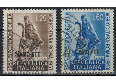 TRIESTE A 1953 Agricultural Exhibition 2v us