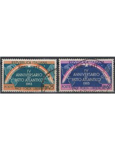 TRIESTE A 1953 Atlantic Pact 2v us
