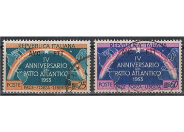 TRIESTE A 1953 Atlantic Pact 2v us