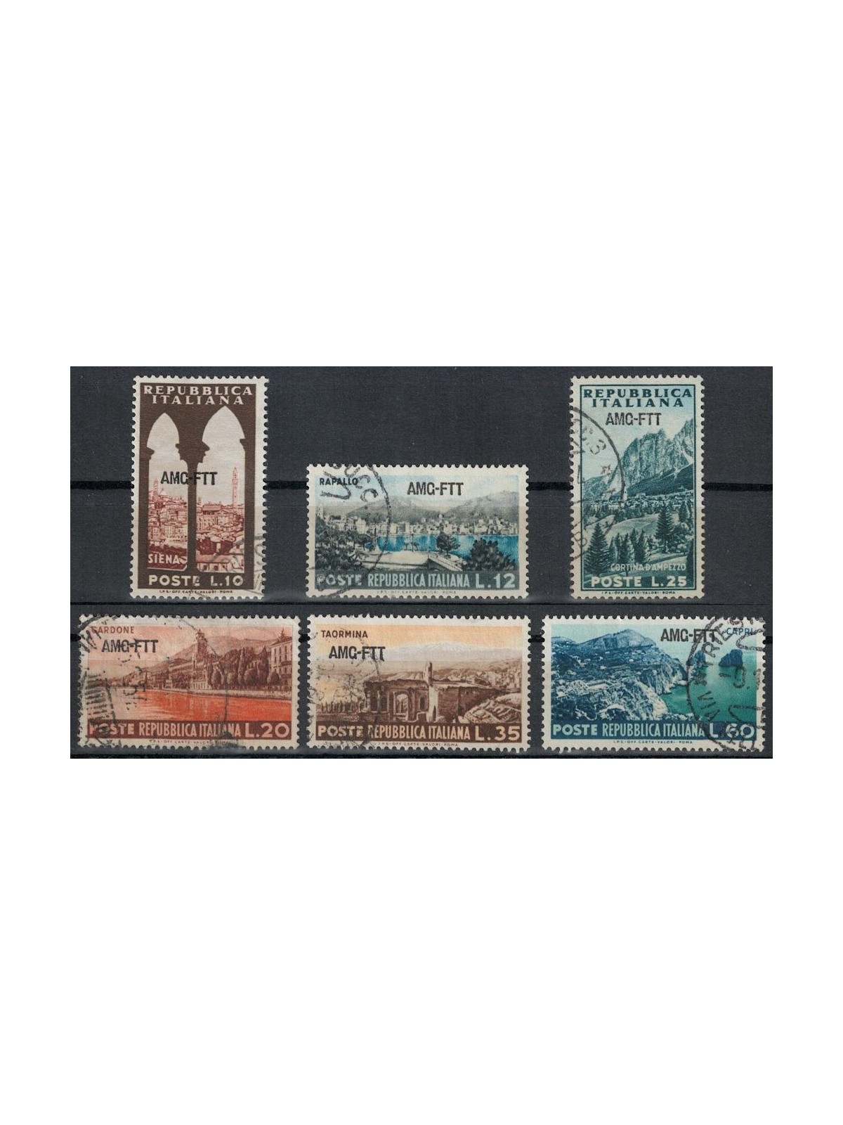 TRIESTE A 1954 Tourist propaganda 6v us
