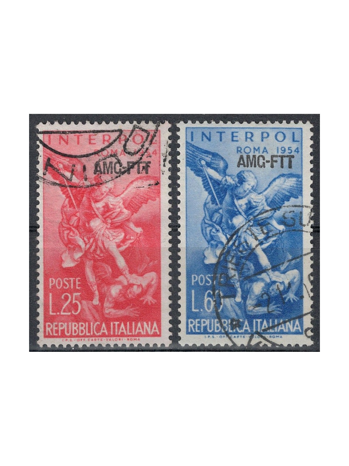 TRIESTE A 1954 Interpol 2v us