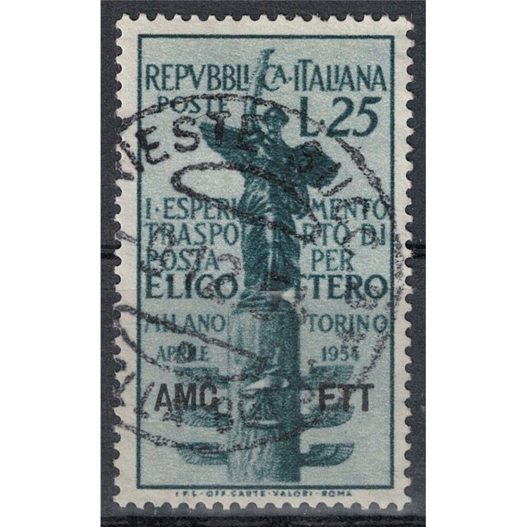 TRIESTE A 1954 Airmail for US helicopter