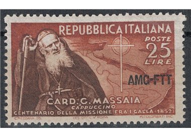 TRIESTE 1952 Cardinal Guglielmo Massaia MH*