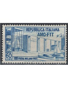 TRIESTE AT THE 1952 MILAN FAIR MH*