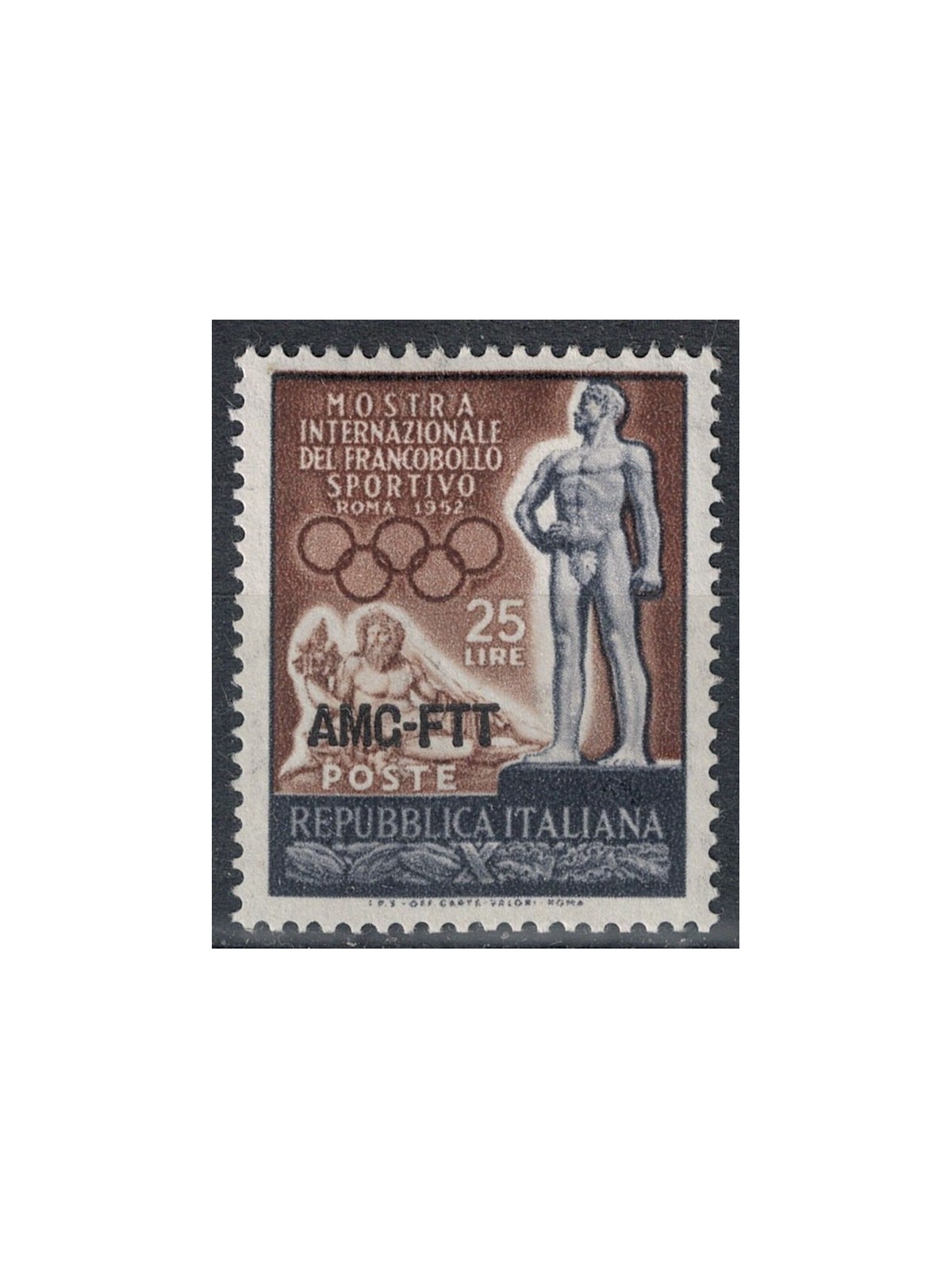TRIESTE A 1952 Mostra del francobollo sportivo MH*