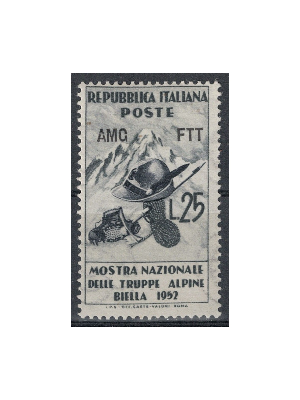 TRIESTE A 1952 Truppe Alpine MH*